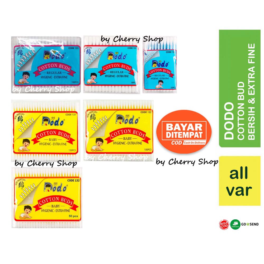 [BAYI KUNING SMALL TIP | ANAK &amp; DEWASA BIRU] [COTTON BUD] Dodo Cotton Bud Buds Swab Korek Kuping Pembersih Telinga Bayi Isi 20 | 50 | 100 | 150