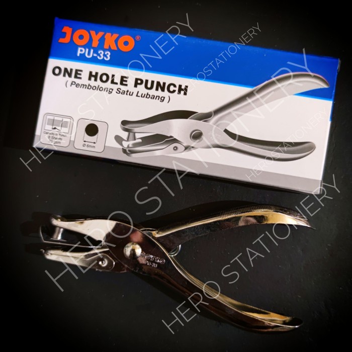 

Dijual Joyko Pembolong Kertas Metal Satu Lubang One Hole Punch Pu-34 Pu-33 Diskon