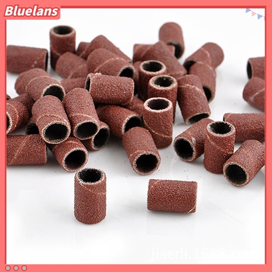Bluelans 50pcs Amplas Kuku Bentuk Roda Untuk Nail Art DIY
