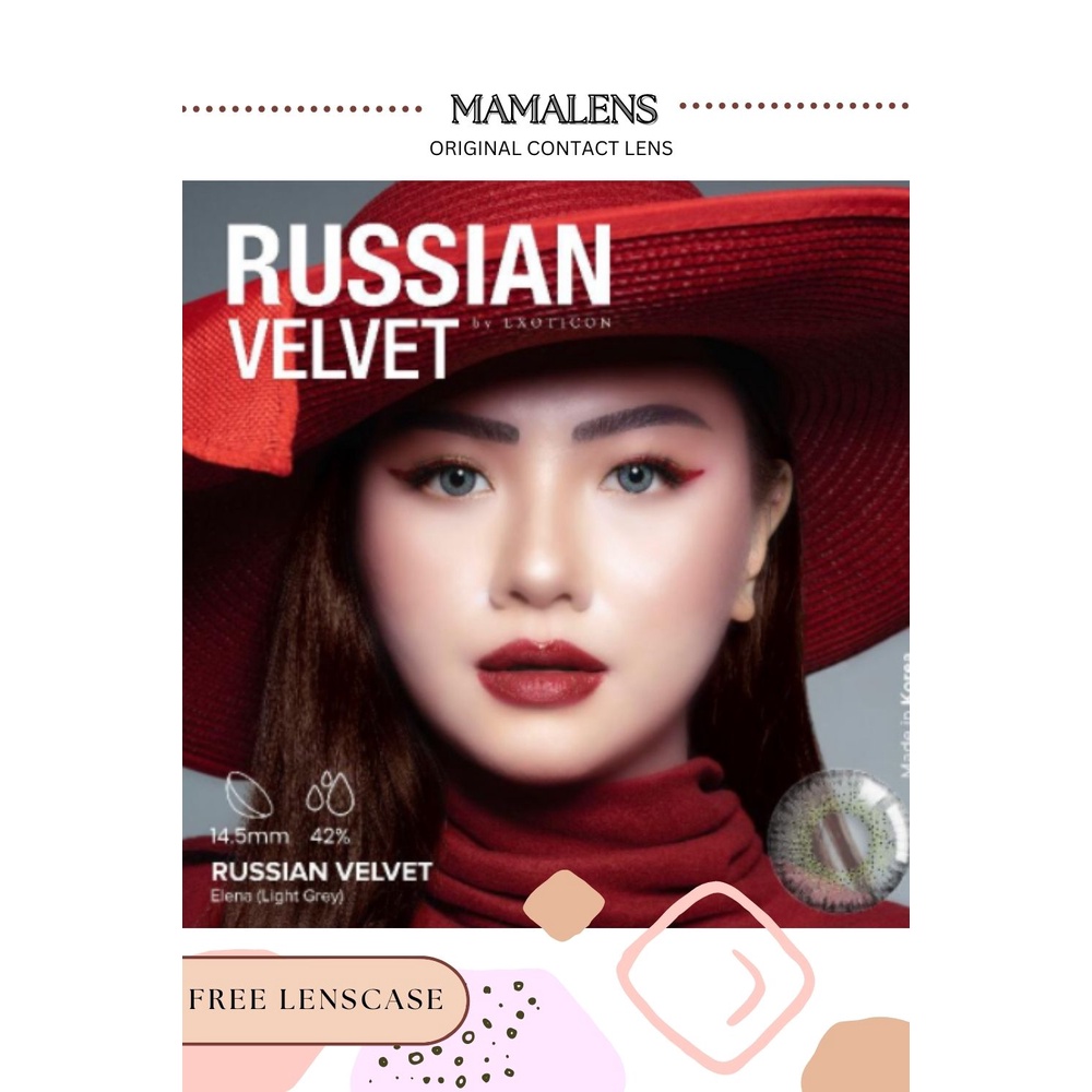 SOFTLENS X2 RUSSIAN VELVET MINUS -3.25 SD -6.00 | FREE LENSCASE - MAMALENS