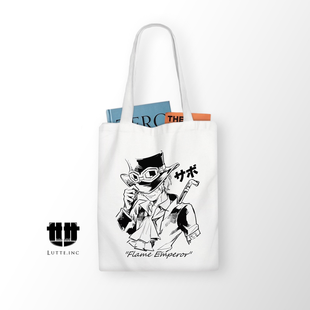 TERBARU Totebag Anime Sabo Tote bag Kanvas One Piece Premium Lutte.Inc
