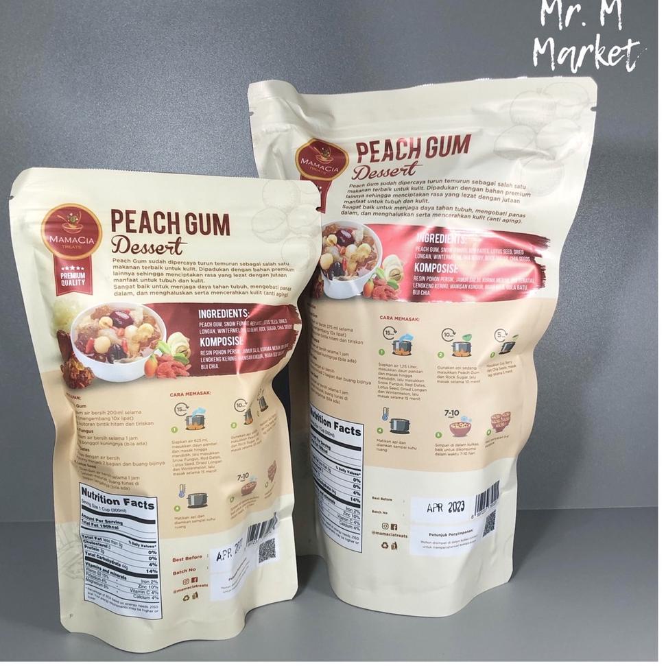 

10.10 FLASH SALE Mamacia Treats Peach Gum Komplit Kualitas Grade A+ / Tao Jiao 