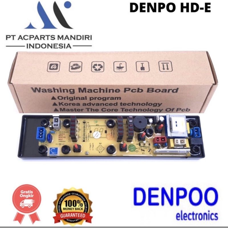 DENPOO DASW-70K / DASW-80K / DASW-90K modul pcb mesin cuci Top Loading