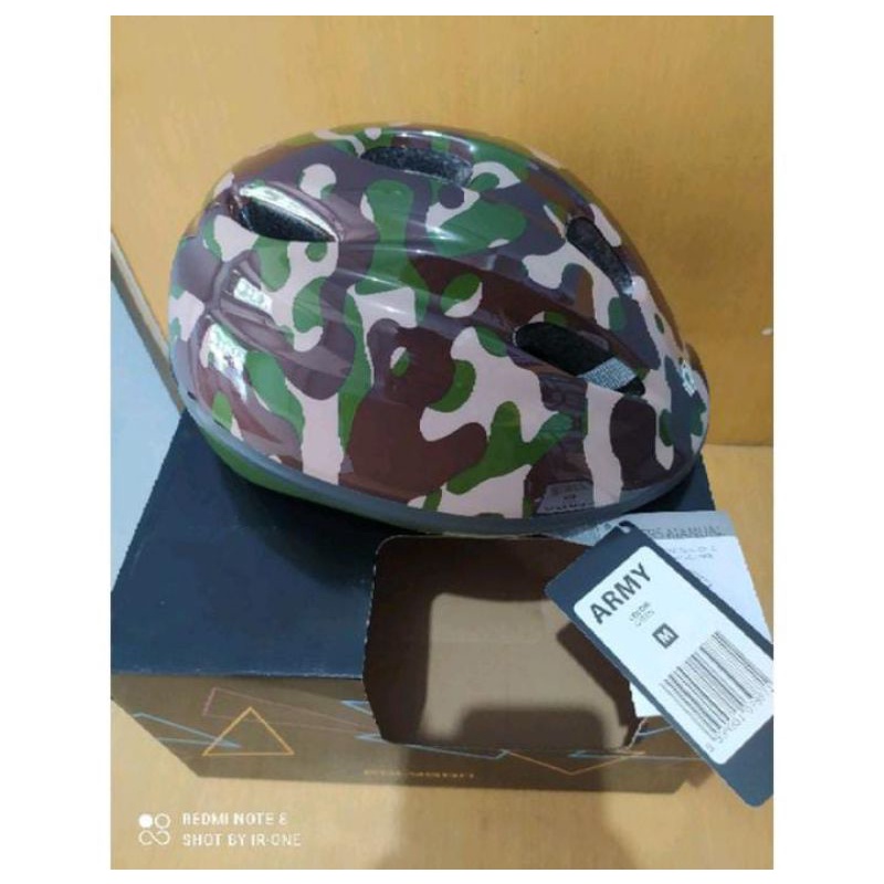 Helm sepeda anak Polygon kids Army helm polygon anak