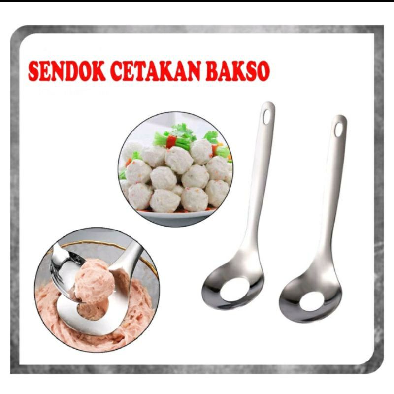 KD1 SENDOK CETAKAN BAKSO BAHAN STAINLESS STEEL