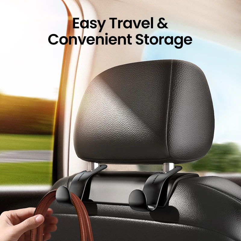 Ugreen 1pcs/Set Car Hook Holder Adjustable Backseat Headrest Gantungan Hooks