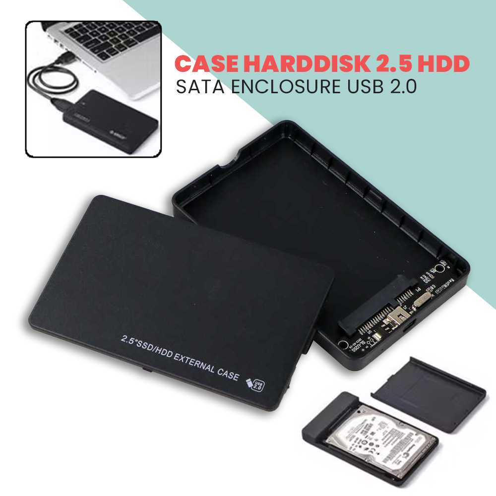 Casing Harddisk 2.5 HDD SATA Enclosure USB 2.0 - U25Q7