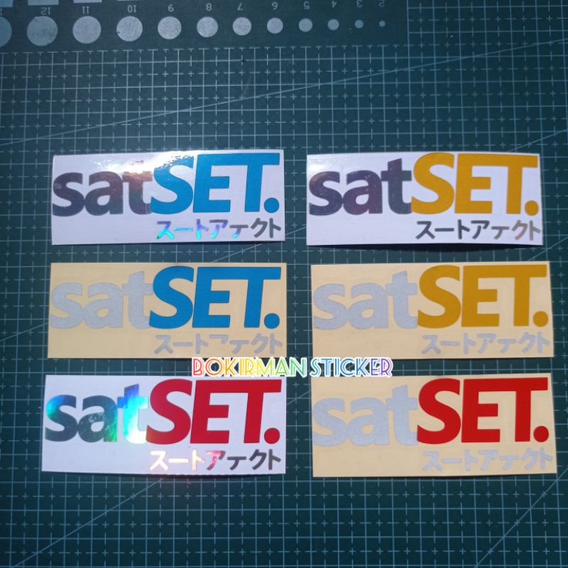 STICKER SATSET KANJI JEPANG CUTTING