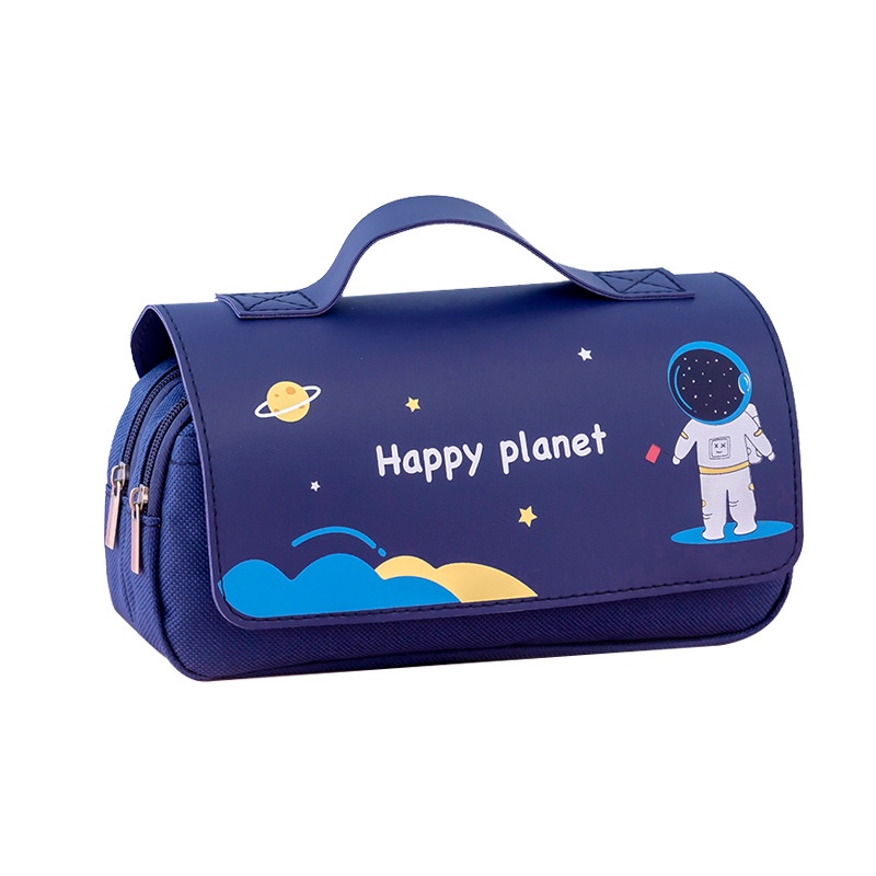 

Portable High Capacity Pen Pencil Case Large Stationery Bag Big Double Layer Pencil Box School Suppl