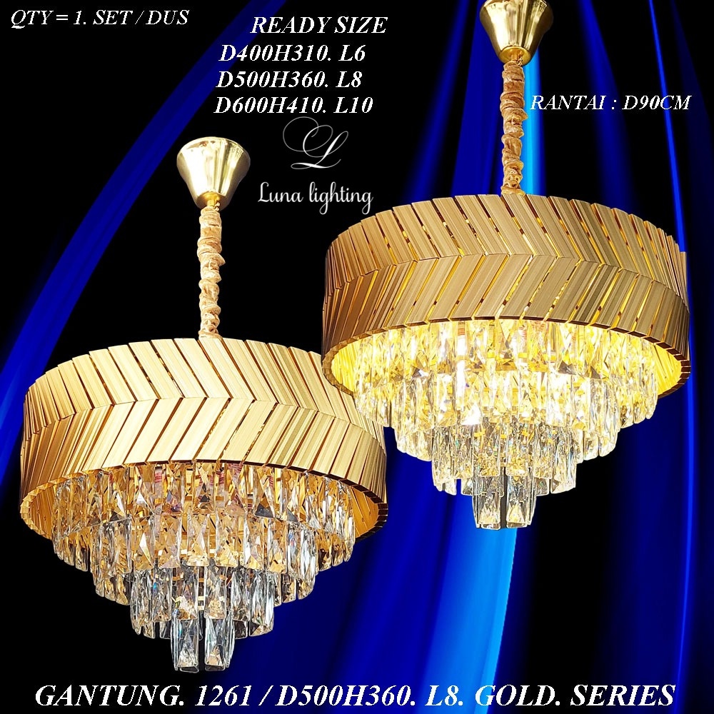 Lampu Gantung Kristal Ruang Tamu 1261 Chandelier