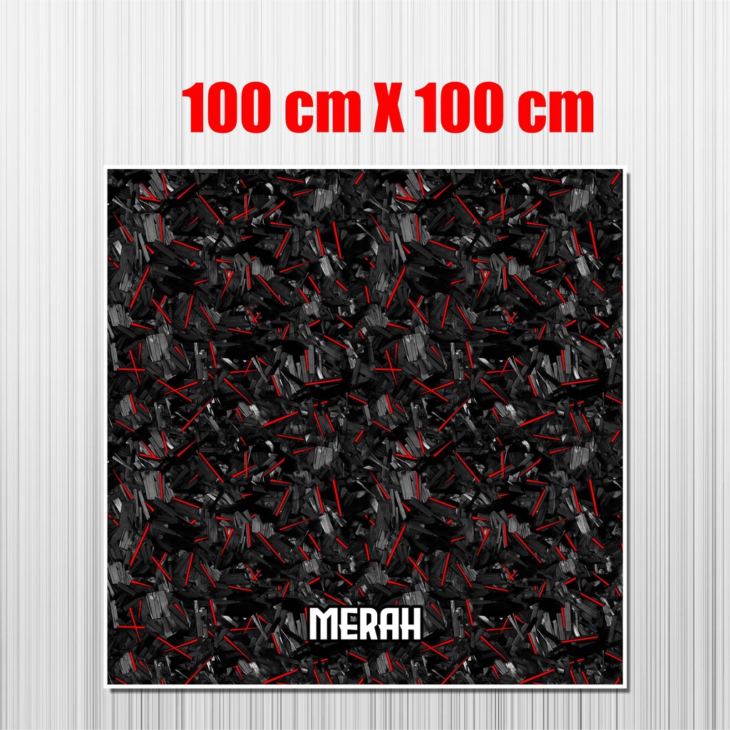 Sticker Carbon Forged Stiker Motor ( 100 CM X 100 CM )