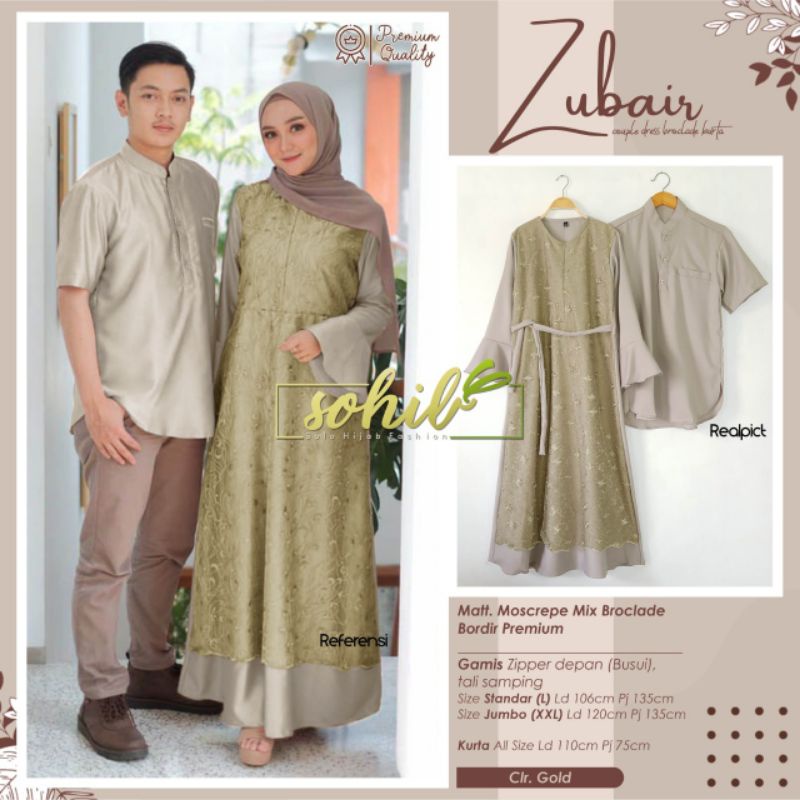 Couple Gamis Broklat dan Koko Zubair By Sohib
