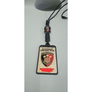 

lanyard id card kewenangan tactical polri reserse reskrim bareskrim free costum desain