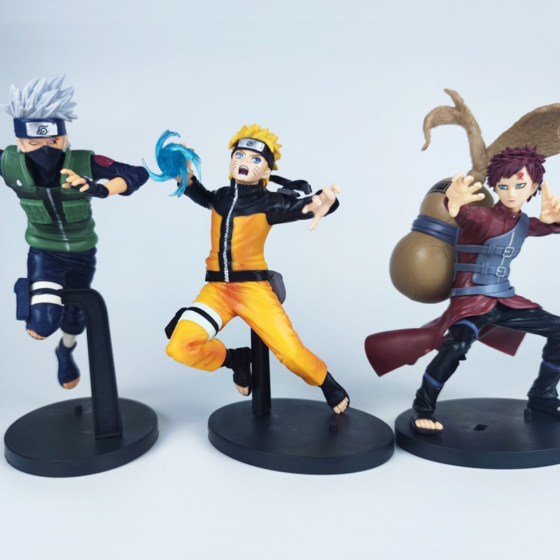 Action Figure Anime Naruto Ukuran 15CM | Naruto | Gaara | Kakashi | Patung | Pajangan | Desain Unik 