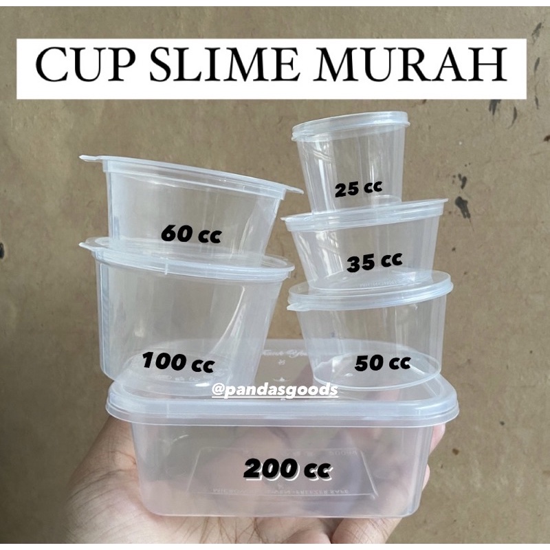 DAPAT 10 PCS WADAH PENYIMPANAN SLIME