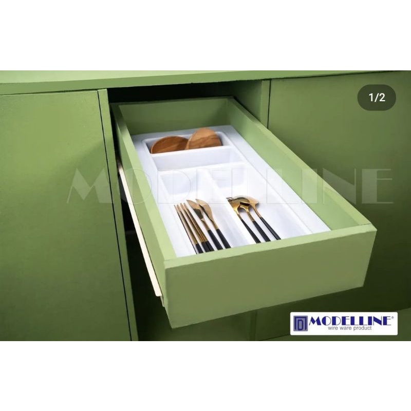 Modelline Rak Sendok Garpu Sekat Laci Kecil CIS / Rak Sendok Garpu Sekat Laci Besar CIL / Drawer Screen Modelline