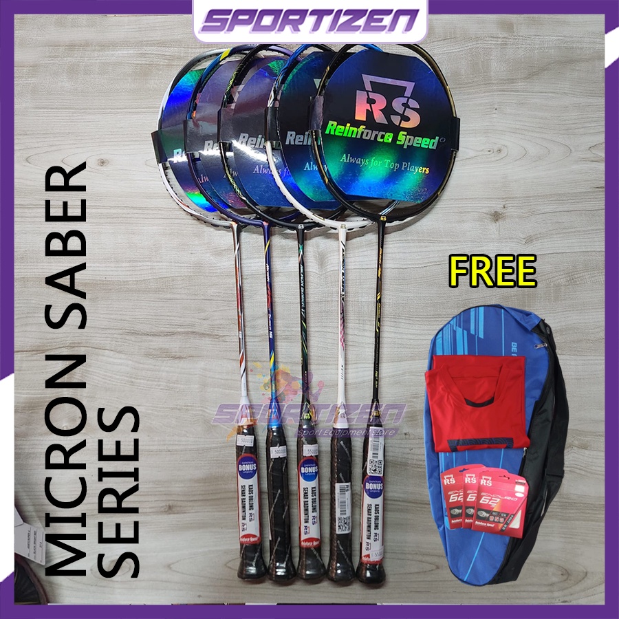 RAKET BADMINTON BULUTANGKIS RS MICRON SABER 15 16 17 18 19 NG III ORIGINAL 17 force