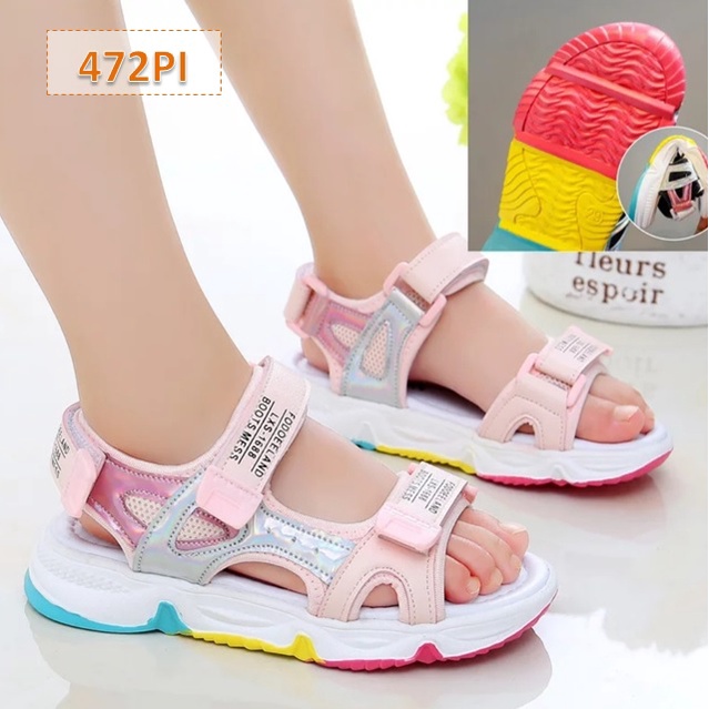 Sendal Fashion Anak Gunung 26-35Th Premium KK 56 Sandal Anak Cewek Cowok Summer Fashion Korea - 472