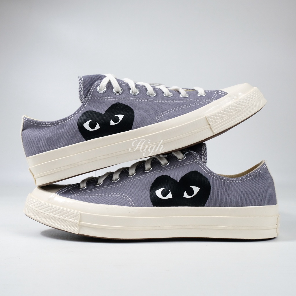 Converse x CDG Play Low Steel Grey 100% Authentic