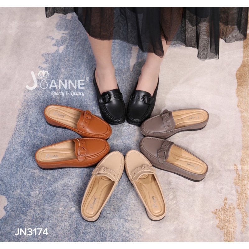 RESTOCK! [ORIGINAL] JOANNE Slop Wedges Shoes Sepatu Wanita #JN3174