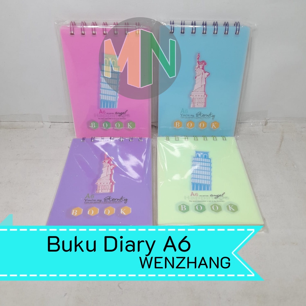

Buku Diary Spiral WENZHANG / Notebook Spiral / Notebook WZ-A6 28850-53