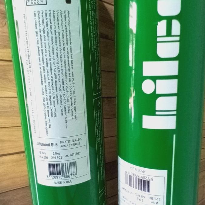 kawat las aluminium 4043 2.5mm stick electrode listrik