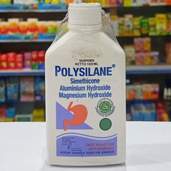 Polysilane Sirup Suspensi 100 mL Obat Maag dan Asam Lambung