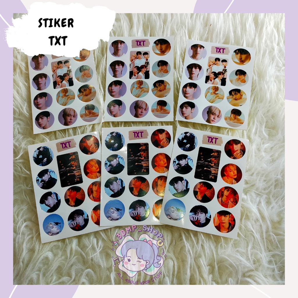 STIKER KPOP TXT ALL MEMBER YEONJUN CHOI SOOBIN DLL