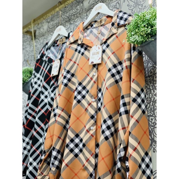 KEMEJA LALUNE BURBERRYY OVERSIZE 100% ORIGINAL IMPORT BANGKOK