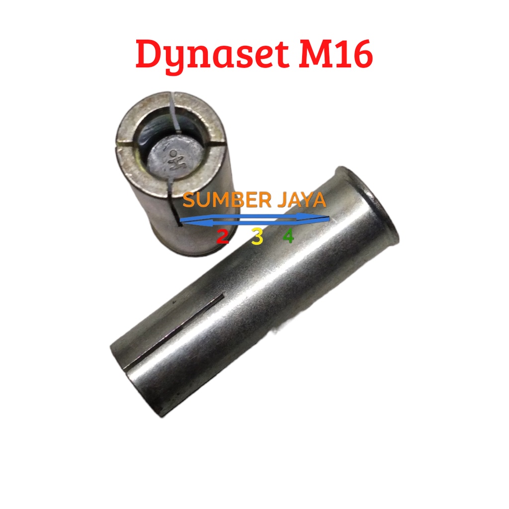 Dynaset M16 / Dinaset 6MM / Drop In Anchor M16x65 TERMURAH