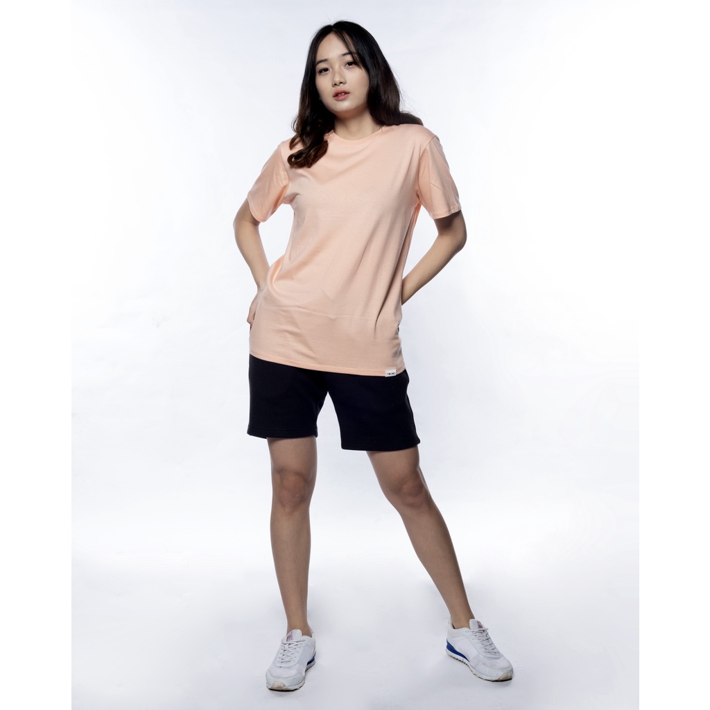Baju Kaos Polos Distro Pria Peach PREMIUM QUALITY ( Anti Bacterial )