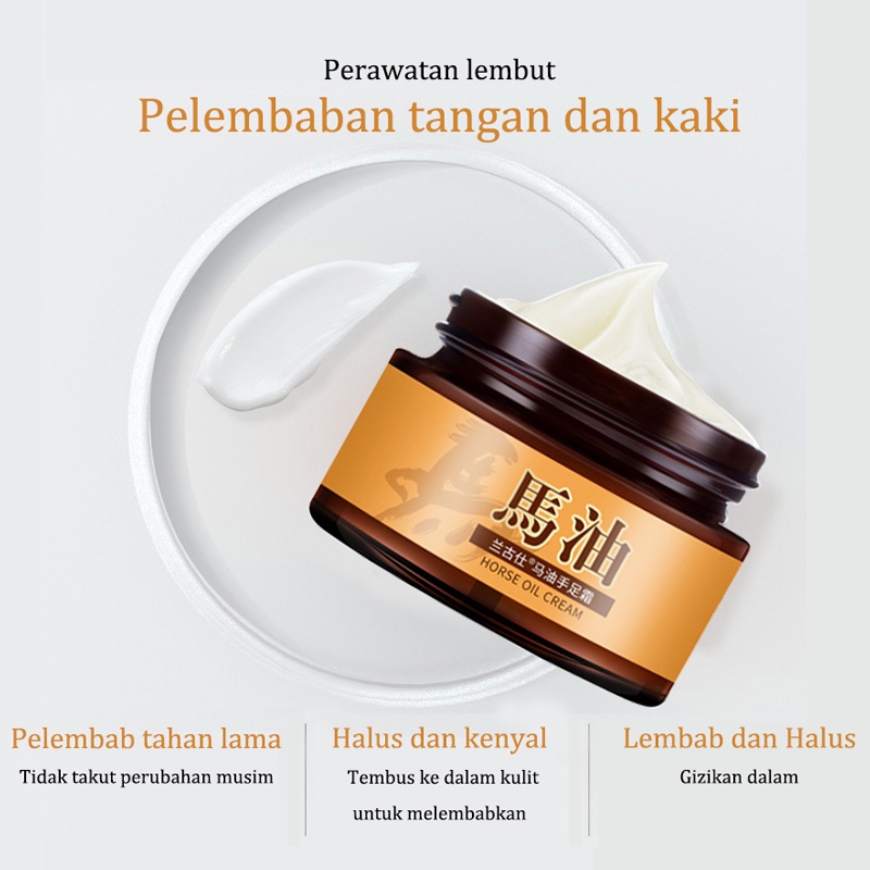 Anti pecah-pecah Krim kaki Krim tangan Tahan retak Minyak Kuda Tangan dan Kaki Retak Tumit Kering Retak Tumit Retak Anti Retak Perawatan Kaki Krim Penyembuhan