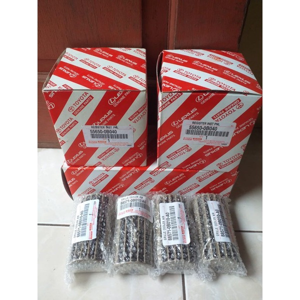 kisi ac set dasbor blower  kijang kapsul tahun 2003/04 warna cream harga set