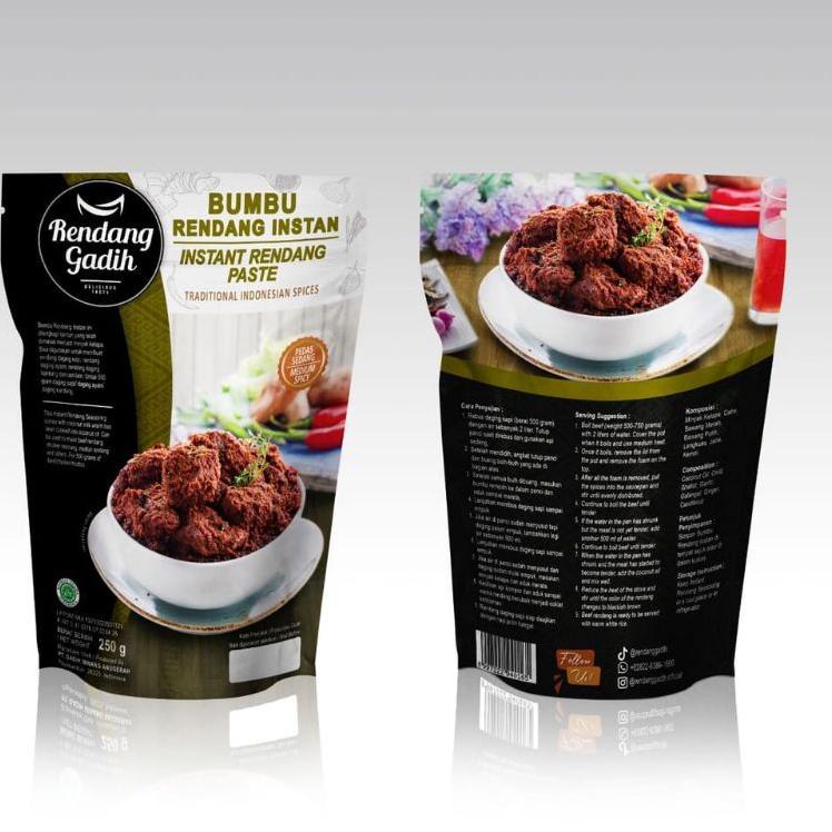

[KODE VFWGW] Bumbu Rendang instan rendang daging gadih siap saji