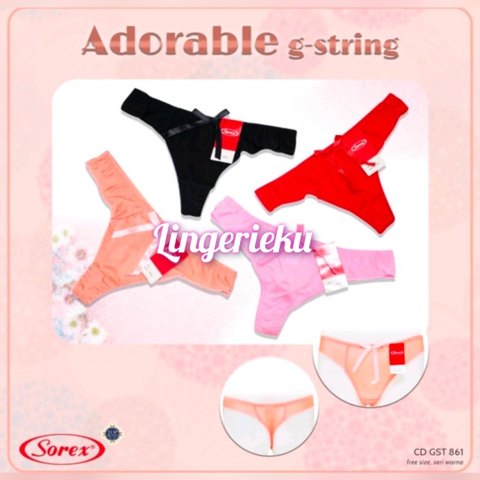New Sorex 861 Cd G String Celana Dalam Wanita Transparan Seksi