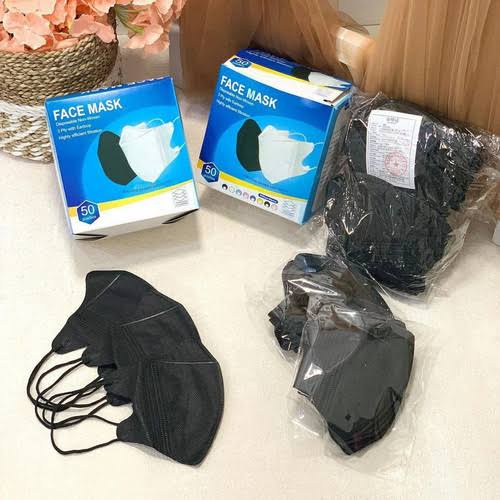 masker duck bill box isi 50 murah HITAM PUTIH