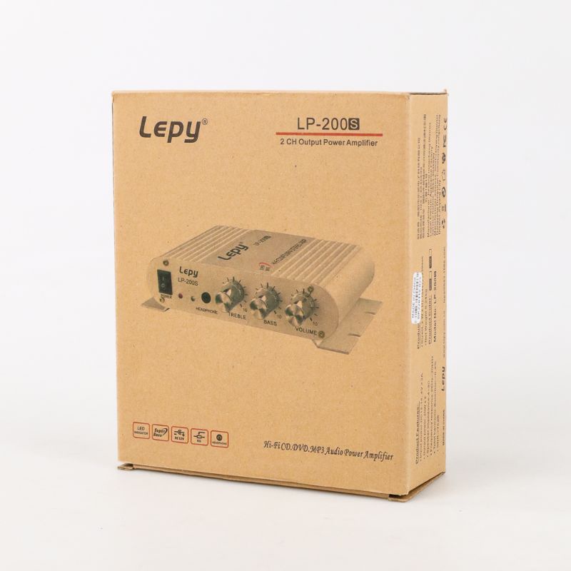 Lepy HiFi Stereo Amplifier Treble Bass Booster - LP-838