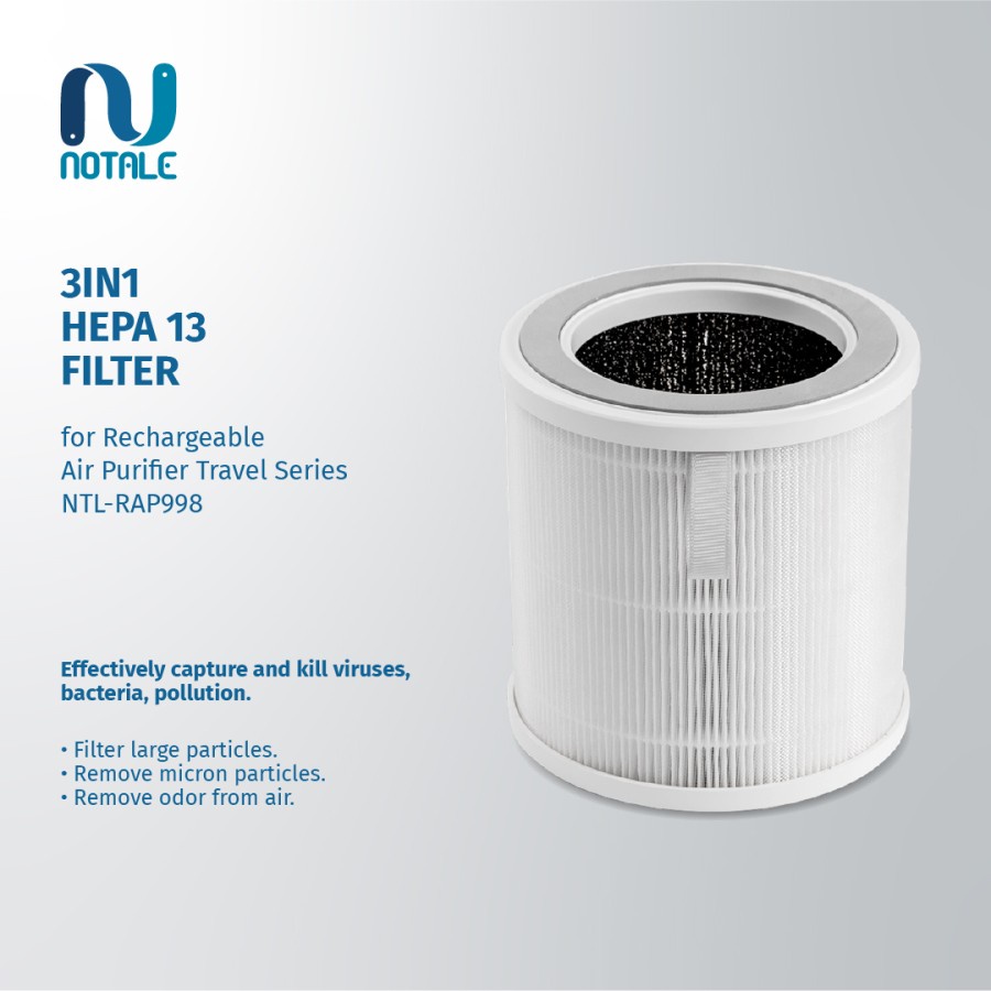 Replacement Filter HEPA H13 For Notale Air Purifier Travel