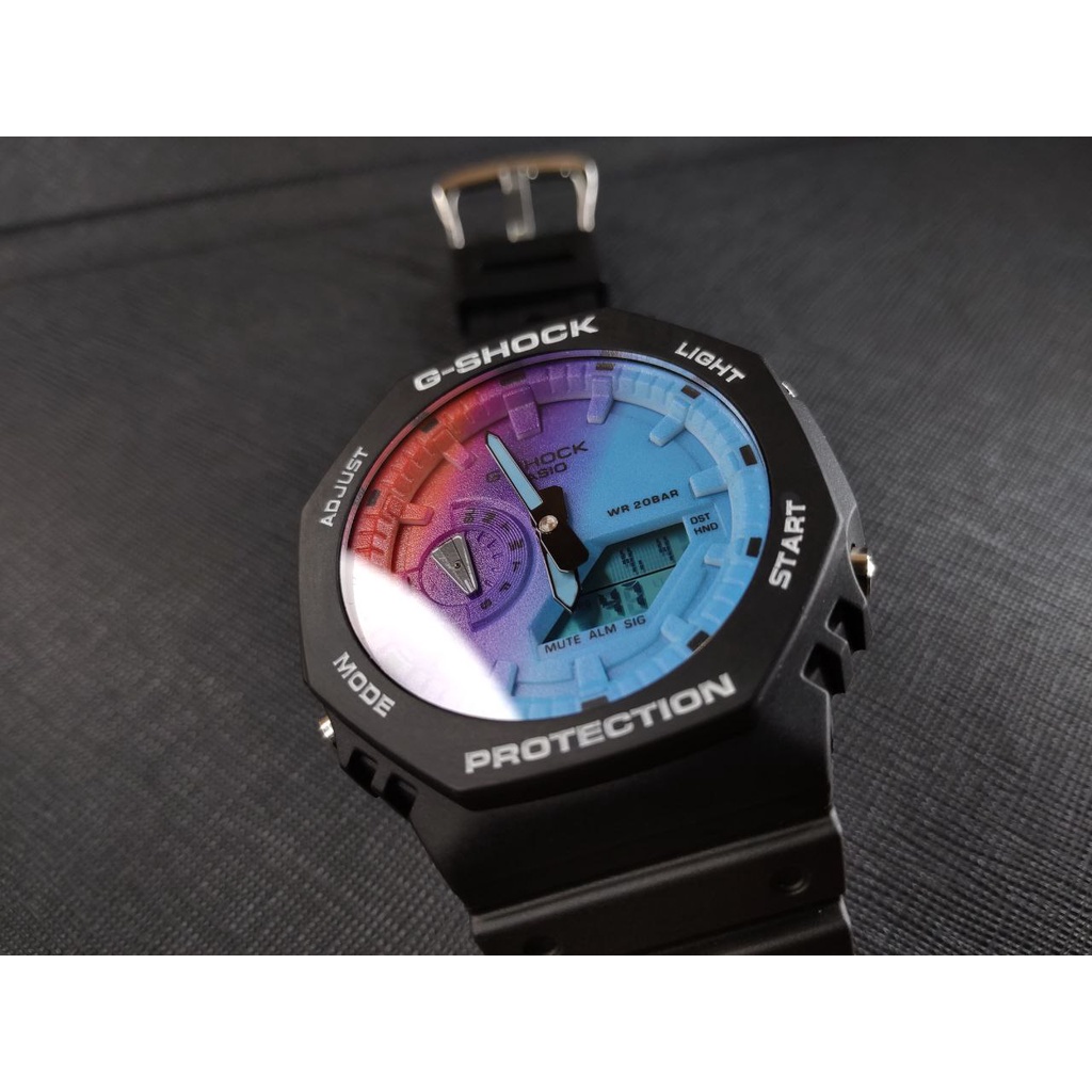 Jam Tangan Pria G-Shock Special Color Shades of Rainbow GA-2100SR-1A