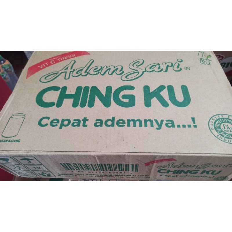 Jual Adem Sari Ching Ku Kaleng 330mL DUS (isi 24) | Shopee Indonesia