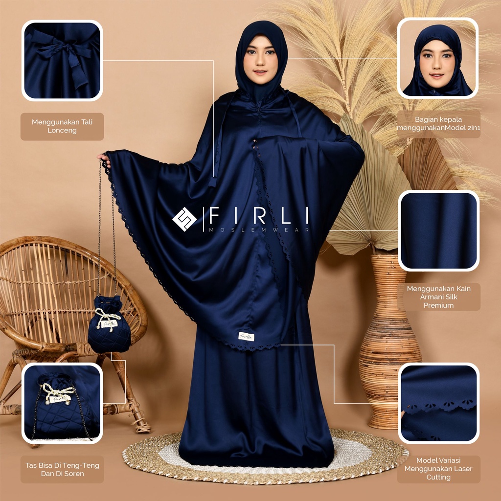 Mukena Armani Silk Mukena Silk Premium Tas Bisa Di Teng Teng Dan Bisa Di Soren