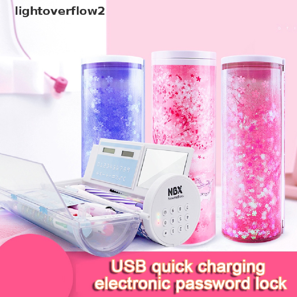 (lightoverflow2) Al Smart Technoy Kotak Pensil Elektronik Dengan Password + Kunci