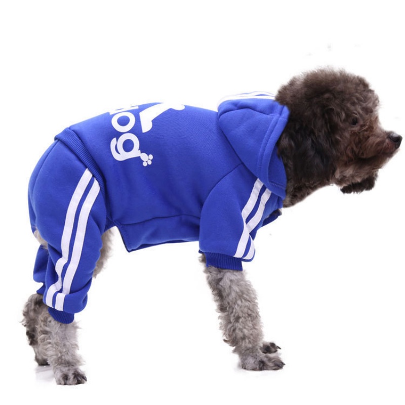 Musim Gugur Musim Dingin Puppy Hoodie Untuk Anjing Kecil Olahraga Mantel Hangat Sweater Kaki Empat Pakaian Hewan Peliharaan Untuk Anjing Kucing Anjing Anjing