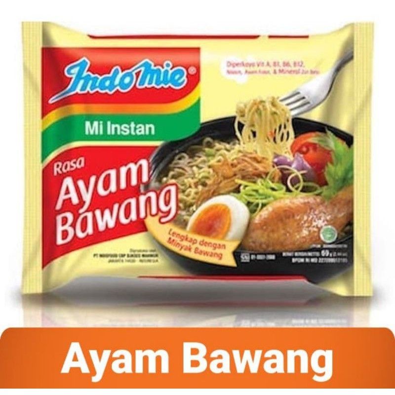 

Indomie ayam bawang 69 gram