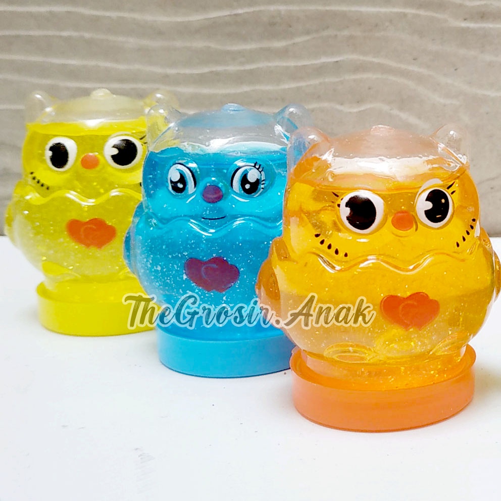 MURAH!!! Slime Clear Jelly Burung Hantu Owl BOTOL WANGI