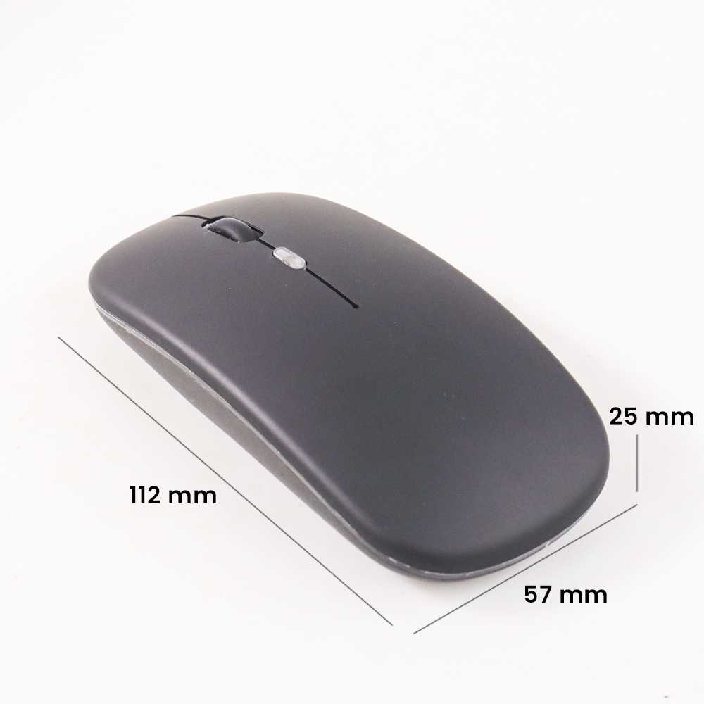Mouse Wireless Slim Silent LED RGB USB 2.4GHz Mouse Dapat Di Isi Ulang
