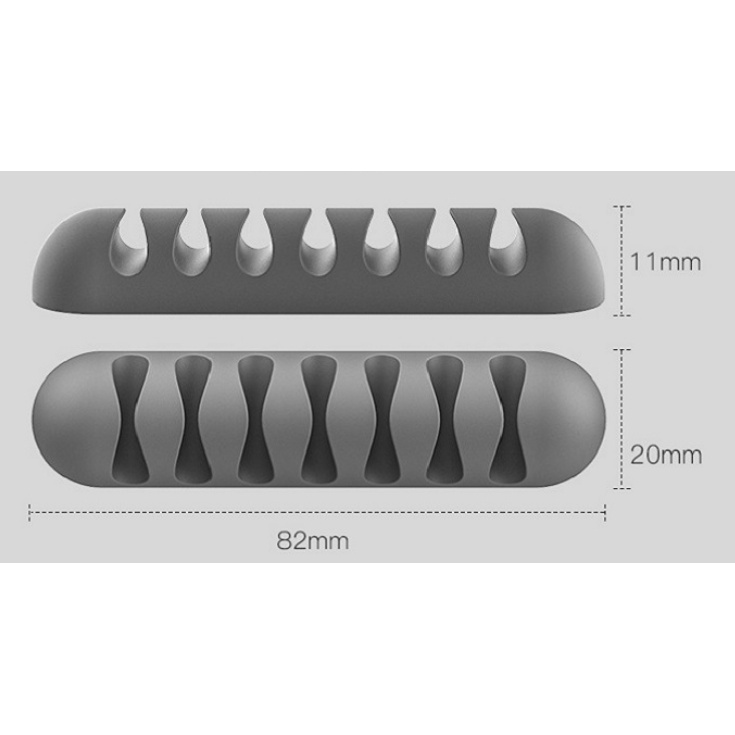 Penggulung Kabel Silikon Pengatur Kabel Di Bawah Meja Kabel Kawat Rapi Dudukan Pengisi Daya USB Klip Kabel