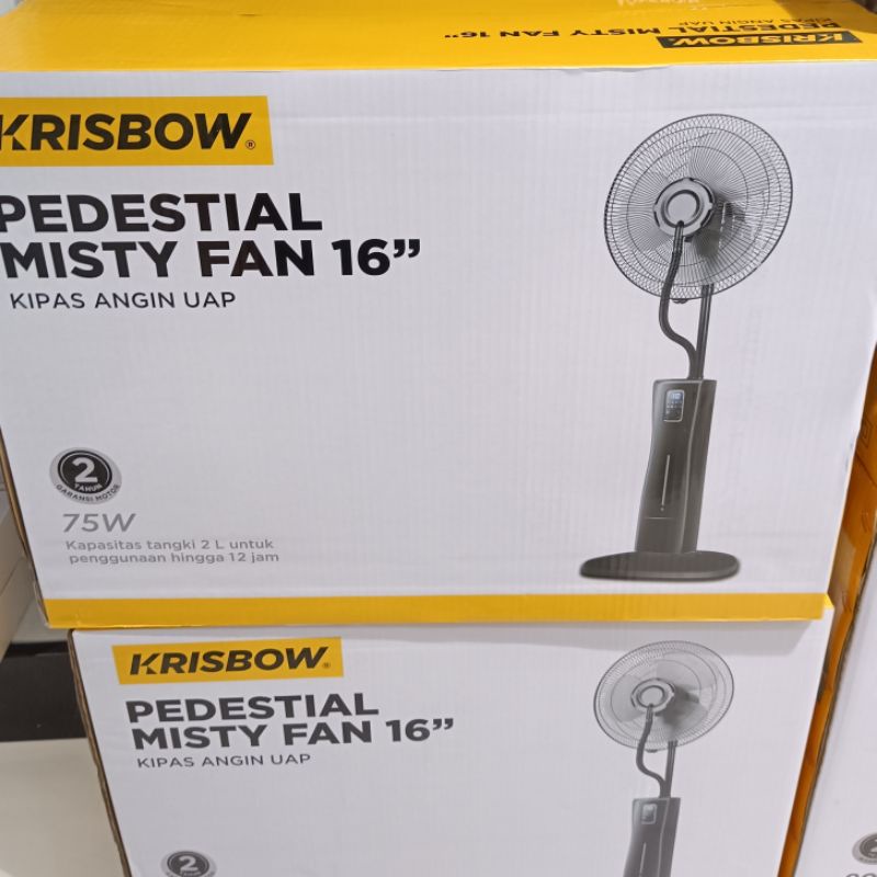 Krisbow Standing Misty Fan Industrial Pedestal Fan Krisbow Humidifier Fan Krisbow Kipas Angin Uap