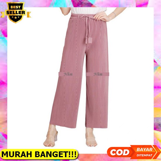 Anb - Zfs Ootd Wanita Celana Vica / Violet Pants Kulot / Kulot 2021 Terbaru / Fashion Kulot Trend Ce