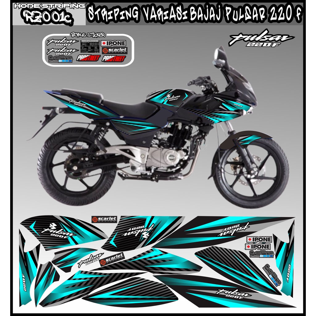 striping bajaj pulsar 220F / decal bajaj pulsar 220F / sticker bajaj pulsar 220F